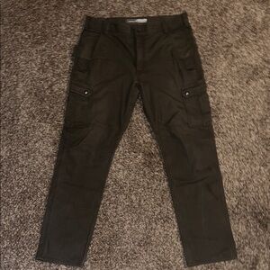 Carhartt Men's Olive Green Cargo Work Pants